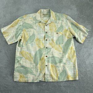 Paradise Coves Mens XL 100% Silk Hawaiian Shirt  2336